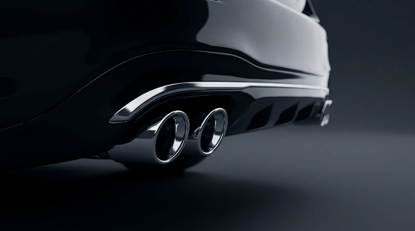 Detail van een Maserati Quattroporte